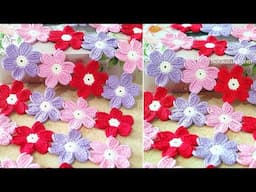 Crochet flower tutorial VERY EASY Part 2 How to join motifs