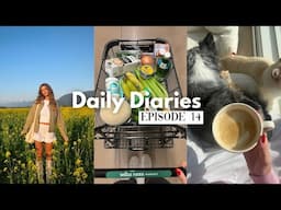 healthy cooking, new supplements, closet and bathroom organization | daily diaries ep. 14
