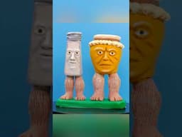 Making Garamaraman dan Madudungdungr with Clay 🤯 Brainrot memes  #memes #clayart #plastilina