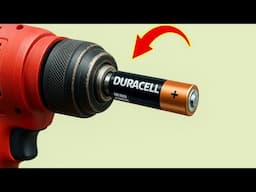 You'll Be Shocked When You Put an Old Battery in a Drill! Billions Don’t Know This!