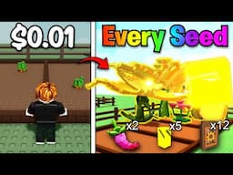 Starting Over Unlocking EVERY Seed in Bee's Crafter Update! (Grow a Garden)