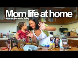 Baking with my toddler, screen- free activities for my baby 👩🏽‍🍳 | stay at home Mom life