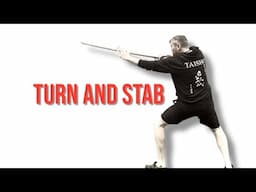 How to turn and stab with a katana