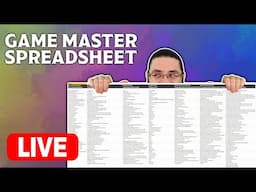 Making a D&D GM Toolkit Spreadsheet (Part 2)