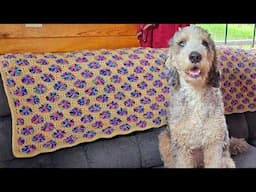 Crochet Blanket Tutorial - So Easy To Ccrochet! Polka Dot on The Spot Throw