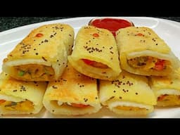 Breakfast recipes || 5 मिनट में बनाए आलू और सूजी का एकदम नया गरमा गरम और चटपटा नाश्ता