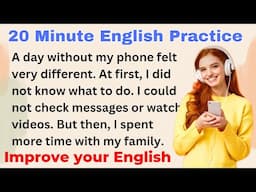 20 Minutes English Speaking Practice | Improve your English | Level 1 | Shadowing Method