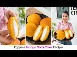 Eggless Mango Dora Cake Recipe | आम से बने टेस्टी डोरा केक | Mango Pancake Recipe