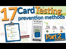 Prevent Carding  & Card Testing Fraud SCAM - 17 ways to prevent Carding & Card Testing