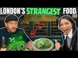 Americans try's the most EXTREME food in the LONDON & learn the history of JELLIED EELS