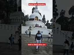 Exploring Shanti stupa in Darjeeling, North east India #travel #jimny #darjeelingtour #darjeeling