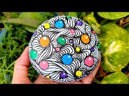 Beautiful Painted Stone for Garden Decoration | Step-by-Step DIY for Beginners