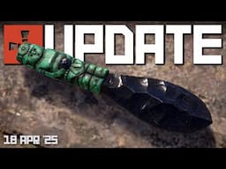 Obsidian knife, Hunter vision! New storage barrels | Rust Update 18th April 2025
