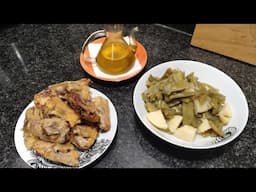 Verdura en olla GM y pollo en freidora de aire 🍀