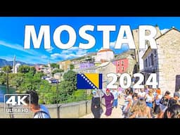 Mostar, Bosnia and Herzegovina Walking Tour ☀️ (4K Ultra HD) – With Captions