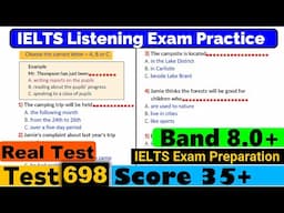 IELTS Listening Practice Test 2025 with Answers | Test-698 | ielts listening