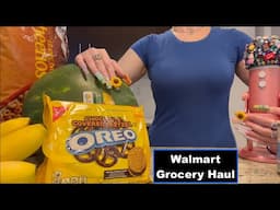 ASMR Gum Chewing Walmart Grocery Haul | Oreo Pretzel Taste Test