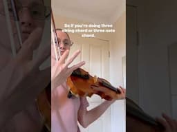 Play Chords On The Violin?! #violinlesson #chordstutorial
