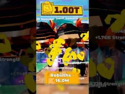 16.000.000 Rebirths!!! (16 Million) - 💪Muscle Legends  #roblox