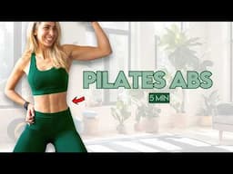 5 Min Deep Core Pilates Burn | Intense Abs Workout at Home