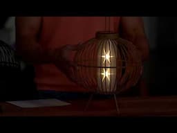 Lightscapes Outdoor Safe Solar Metal Lantern with Light Show on QVC