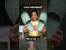 crocs redesigned their classics? 🐊 crocs slide 2.0 first impressions