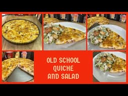 One Of My Favorite Light And Easy Lunch Dishes/OLD SCHOOL BACON AND HAM QUICHE AND CEASAR SALAD