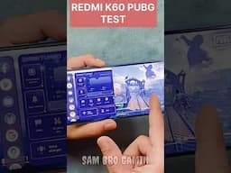 REDMI K60 BGMI&PUBG Test 2025 #pubgmobile #bgmi #shorts #viral