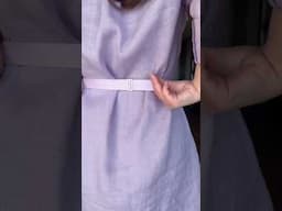 A matching belt for the dress 💜 #fashiondiy #style #diybelt #belt #petitefashion #petiteoutfit