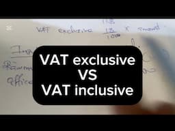 VAT inclusive VS VAT exclusive (Taxation)
