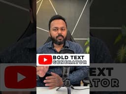 Bold Text Generator For YouTube and WhatsApp #youtube #whatsapp