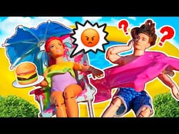 Une journée terrible à la piscine pour Barbie et Ken😡💦
