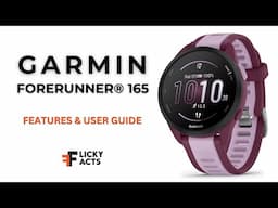 How to Use Garmin Forerunner® 165 | Features, Setup & User Guide