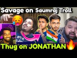 🇮🇳Goldy Bhai Thug Shocked by JONATHAN🥵 Mazy Mature Reply Saumraj🤡 | SMR Brutally Expose Troll😡