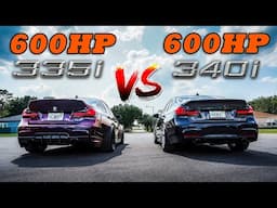 Can A Big Turbo F30 335i Keep Up With a Big Turbo F30 340i? - N55 VS B58