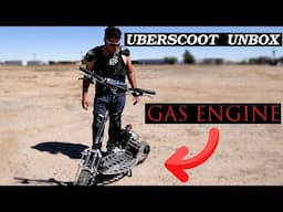 Uberscoot MotoTec 50cc gas scooter Unbox