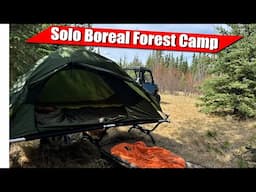 Boreal Forest Cot Tent Camping with the TETON Vista 1 and the Polaris Ranger SP 570 Northstar