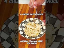 Four 4 Cheese White Pasta Sauce with Fettuccine Pasta. 😋 Cooking Italian with Joe