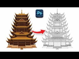 Learn how to extract line drawings from architectural pictures   Adobe Photoshop tutorial