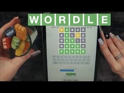 ASMR Gummy Candy & WORDLE On iPad | Whispered Game Play