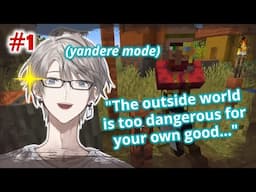 【ENG SUB】Just Kaida Terrorising & Locking Up Villagers (Solo Minecraft #1)【Kaida Haru / NIJISANJI】
