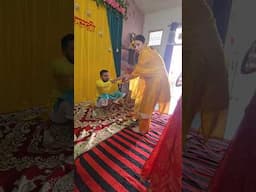 Tying The Holy Thread To Married Women And Our Little One On Haldi #shorts #trending #youtubeshorts