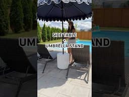 Side Table + Umbrella Stand for Function & Style