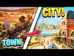 Building A MASSIVE City From One Tiny House in Town to City