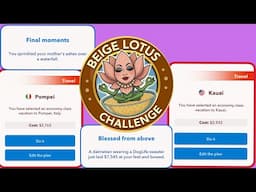 HOW TO COMPLETE THE BEIGE LOTUS CHALLENGE | go on vacation to Italy and Hawaii | Bitlife