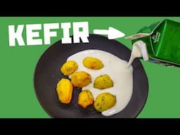 The secret Slav struggle meal nobody talks about 🥔🥔🥔 leftover baked potato in kefir