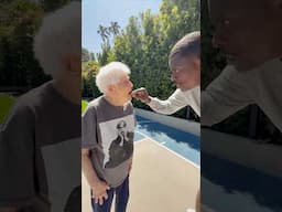 Granny’s Trainer Breaks Her Dentures 😩 @TheLethalShooter #basketball