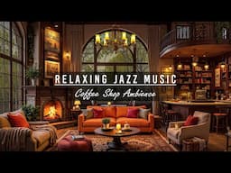 Rainy Jazz 🌧️ Relaxing Jazz Instrumental Music in Cozy Coffee Shop Ambience for Study, Work ,Focus