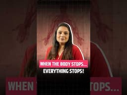 When the body Stops... Everything stops! #dipalpatrawala #motivation #inspiration