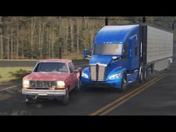 Trucker cited for preventable accident after being cut off. Should he have yielded?